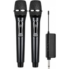 Jrl Wn-19 Ikili Kablosuz Mikrofon Seti El Tipi Çiftli Mikrofon, Karaoke, Konferans ve Sahne