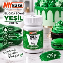 My Bake Jel Gıda Boyası Yeşil 100 gr – Yoğun Renkli Pasta, Kek ve Kurabiye Süsleme Boyası