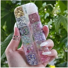 Jel Far, Glitter Jel Far Palet Set 2 Parlak Glitter, SERASHINEGOZFARI166, Simli
