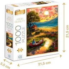 Gün Batımı 1000 Parça Puzzle, 2,2 mm Kalınlık, 48X68 Cm, Profesyonel Hobi Yapbozu