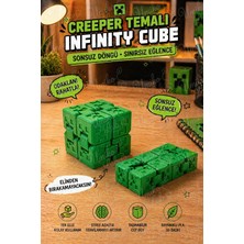 Umikolab Piksel Canavar Temalı Katlanabilir Sonsuz Küp, 3D Baskı Stres Oyuncağı