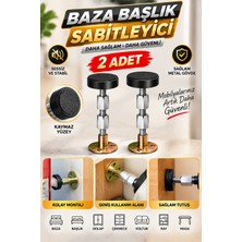 Nzb Baza Başlık Sabitleyici Yatak Kanepe Duvar Ses Titreşim Sallanma Önleyici Sabitleme Aparatı 2 Adet
