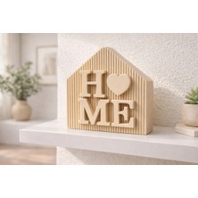Umikolab Minimal Home Yazılı Ev Dekoru, Modern Raf & Masa Üstü Dekoratif Obje