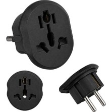 Store PM-24241 Avrupa Çıkışlı Universal Seyahat Priz Adaptörü Çoklu Fiş Giriş Tipi Uyumu