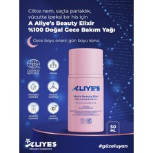 Store Aliye’s Beauty Elixir Gece Bakım Yağı | Yüz, Vücut ve Saç Için | Ecocert Cosmos Organik Sertifikalı & Vegan | Onarıcı Bitkisel Yağ Karışımı – 50 ml