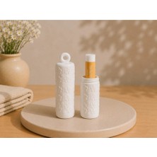 Umikolab Çiçek Desenli Lipbalm Saklama Kutusu, Anahtarlık Charm