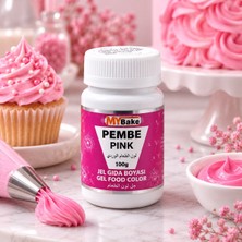 My Bake Jel Gıda Boyası Pembe 100 gr – Yoğun Renkli Pasta, Kek ve Kurabiye Süsleme Boyası