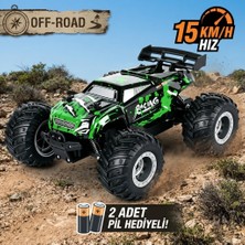Mj Toys Uzaktan Kumandalı Full Fonksiyon Şarjlı Işıklı Drift Özelikli 4x2 15 Km Hız Of Road Araba 1:18 Şarjlı High Off Road Araba Erkek Hediye Kumandalı Araç