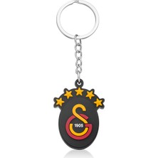 Gs Store Galatasaray 5 Yıldız Siyah Arma Silikon Anahtarlık GSSIL26002