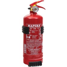 Mapeks Yangın Söndürme Tüpü 1 kg Yüksek Kaliteli ABC Kuru Kimyevi Toz ile Güvenli Kullanım
