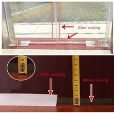 Cam 3 Şerit Bant Toz Lastiği Metre Balkon Pencere Kapı Altı Yapışkanlı Rüzgar Önleyici Rüzgar Kesici