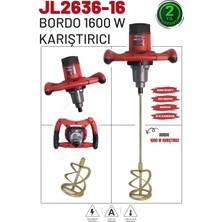 Retools Kırmızı Kabartmalı 1600W Boya&harç Karıştırıcı