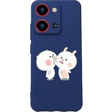 S19 Max Pro S Zoom Lacivert Silikon Kılıf, Kamera Korumalı
