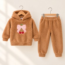 Masal Bebe Kids Vişne & Fiyonk Nakışlı Well Soft Kız Takım