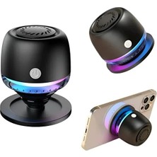 Hauswert Magsafe Bluetooth Hoparlör Rgb Mini Bass Manyetik Mıknatıslı Kablosuz Ses Bombası 1 Adet