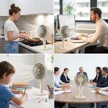 Store 3 Kademeli Masaüstü Fan – Telefon Tutuculu Standlı Taşınabilir Mini Fan ZB161