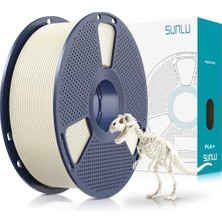 Pla+ Filament 1,75 Mm; Pla Plus 3D Yazıcı Filament, Daha Sert ve Dayanıklı 3D Baskı Pla+ Filament, Düzgünce Sargılanmış, Ölçü Doğruluğu +/- 0,02 Mm, 1 kg Kemik Beyazı