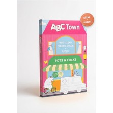 Kitap; Abc Town Yaz Sil Eğitici ve Alfabe Puzzle Yapboz Seti, 24 Büyük Parça, Okul Öncesi Aktivite, 3+ Yaş, Ingilizce Içerik