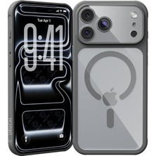 Store [kamera Korumalı] iPhone 18 Pro Max / 17 Pro Max Manyetik Halkalı Kılıf, Gri, Kamera Modülünü De Kaplayan Şeffaf Parlak Arka, Sıkı Kavrayan Silikon Kenar, Kablosuz Şarj Uyumlu