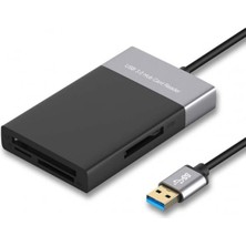 Çoklu Xqd Kart Okuyucu 6in1 Fonksiyonlu 3.0 x 2 USB Girişi Xqd Tf Cf Sd Card Reader