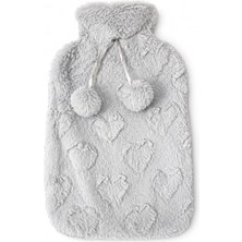 Peluş Kılıflı Sıcak Su Torbası 31X19 Cm, Uzun Süre Isı Koruyan Yumuşak Termal Kompres