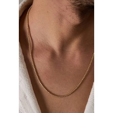 Ricco Jewellery 14 K Altın Kaplama 925 Ayar Gümüş Italyan Dorika Kolye