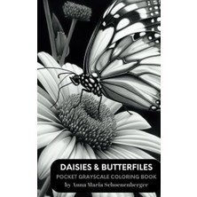 Daısıes & Butterfıles, Book, Pocket Grayscale Coloring