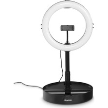 Store LED Halka Lamba, Tripodlu, Cep Telefonu Katlanabilir (10,2 Inç Halka Lamba, 26,5 cm Çap, Masa Tripodu Kamera Için, 138 Cm'ye Kadar Uzatılabilir, Kısılabilir LED Masa Halkası Işığı, Katlanabilir)
