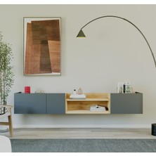 Avex Home Olis Tv Ünitesi —200 cm Duvara Monte Kulpsuz Yüzer Konsol — Mdf