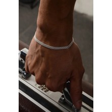 Ricco Jewellery 925 Ayar Gümüş Bismark Hasır Bileklik