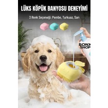 Store Şampuan Hazneli Kedi Köpek Yıkama Fırçası - Silikon Masaj Tarağı ve Evcil Hayvan Banyo Aparatı