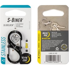 Nite Ize S-Biner Slidelock 3lü Paket-Siyah