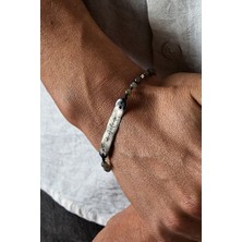 Ricco Jewellery 925 Ayar Gümüş Nordik Doğal Labradorit Bileklik