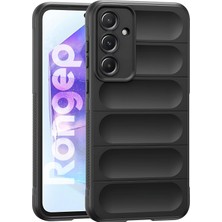 Store Samsung Galaxy A55 Için Koruyucu Kalın Yapılı Rugged Tpu Silikon Kılıf Kamera Yükseltili Içi Süet Dokulu Kenarları Darbe Emici ve Kayma Önleyici Özellikli Tam Kaplayan Koruyucu Kılıf (Siyah)