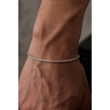 Ricco Jewellery 925 Ayar Gümüş Old Money Spiga Bileklik
