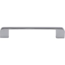 10 Adet Oval Metal Mobilya ve Mutfak Dolap Kulpu, Krom, 160 mm