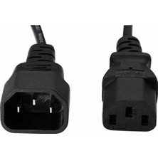 Store PM-567 C14 C13 Power Güç Kablosu Ara Uzatma 3X0.75MM 1.8 Metre Ups Pdu Kablosu (10A 250V)
