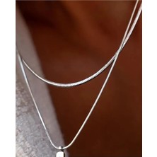 Ricco Jewellery 925 Ayar Gümüş Old Money Yılan Zincir