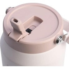 Store Ice Flow Flip Straw Jug Termos, 1.90 L, Gül Kuvarsı