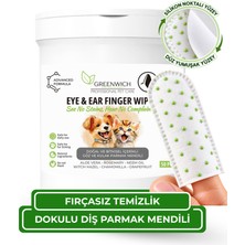 Greenwich Kedi ve Köpek Göz ve Kulak Parmak Mendili 50 Adet – Tek Kullanımlık Vegan Temizleme Mendili | Günlük Göz ve Kulak Hijyen Bakımı