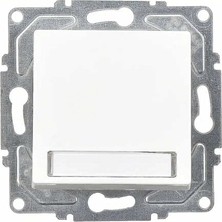 Radius Neoline Işıklı Etiketli Zil Butonu, 12V, Beyaz, Mekanizma ve Tuş Kapağı