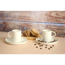 Store Chopin Altın Yaldız Kahve Takımı 4 Parça