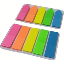 Sticky Notes Şeffaf Renkli Yapışkan Not Kağıtları Film Indeks (Renk 5)