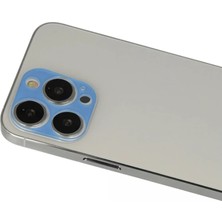 Store Apple iPhone 13 Pro Max Rainbow Kamera Lens Koruma Cam - Mavi