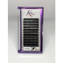 Otomatik Demet Oluşturan 3 Boyutlu Kirpik, Y, 0.07 Mm, C Kıvrım, Mix Boy