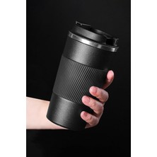 Store 304 L Kilitli Çelik Mat Siyah 510 ml Kahve Termos Mug CIN405SY