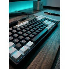 Gaman Rgb Işıklı Gaming Oyuncu Klavyesi Red Switch Mekanik Hisli Aydınlatmalı Ergonomik USB Kablolu Bilgisayar Klavyesi