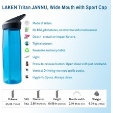 Store Tritan Jannu Şise 0.75 Granit LKTN2G