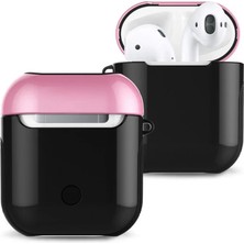 Store Apple Airpods 2 (2.nesil) 3in1 Kılıf - Siyah-Pembe