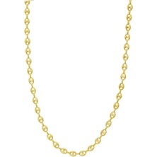 Ricco Jewellery 14 K Gold Kaplama 925 Ayar Gümüş Gemici Zincir